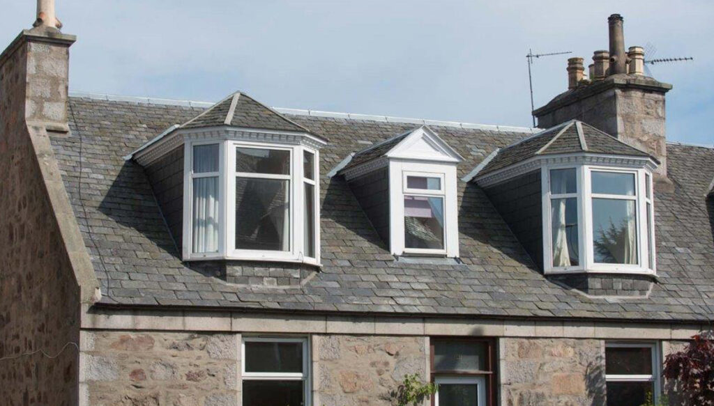 Aberdeen house with dormer windows and slated roof