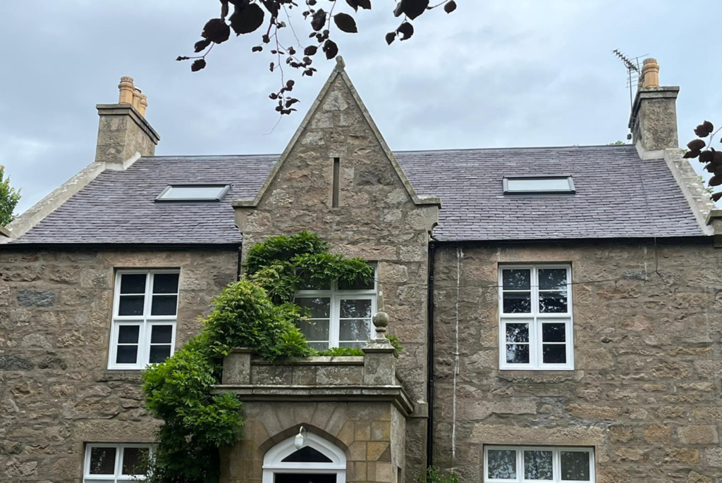 Beautiful slate house on an old house in Undy Green